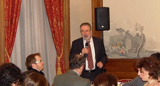 Guy vasseur, président de l'Apca devant la presse agricole.