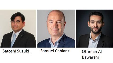 De g. à d. : Satoshi Suzuki, Samuel Cablant et Othman Al Bawarshi. De g. à d. : Satoshi Suzuki, Samuel Cablant et Othman Al Bawarshi.