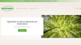 La page d'accueil du site Internet.