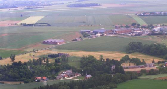 Vue aérienne de plaines