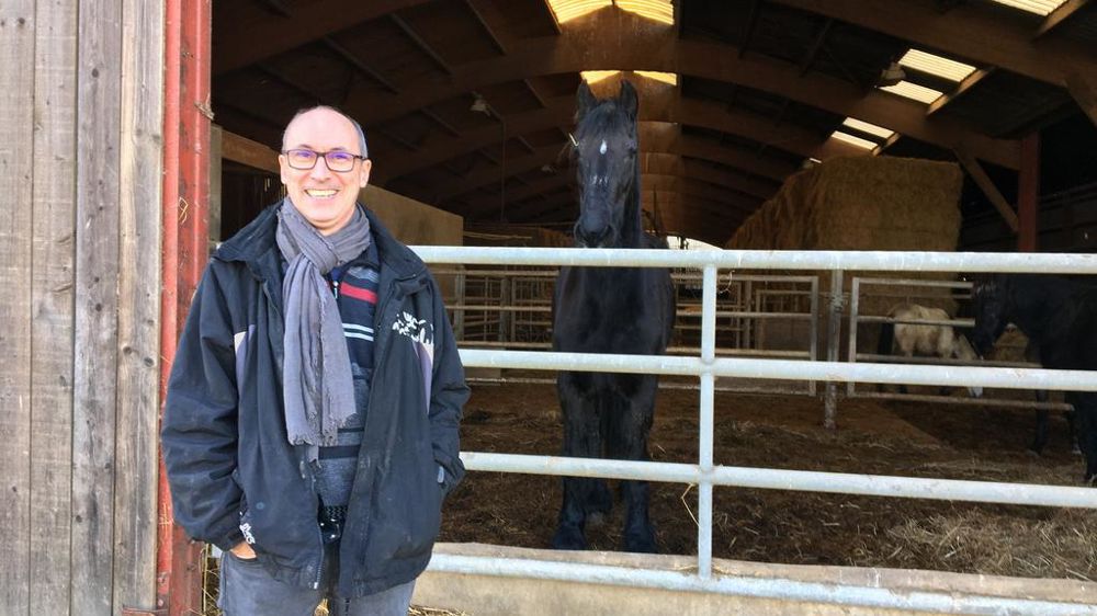 Franck Quelven s'est installé l'an dernier sur la ferme de Reguyon (Loire-Atlantique) avec l'aide de Fermes en vie.