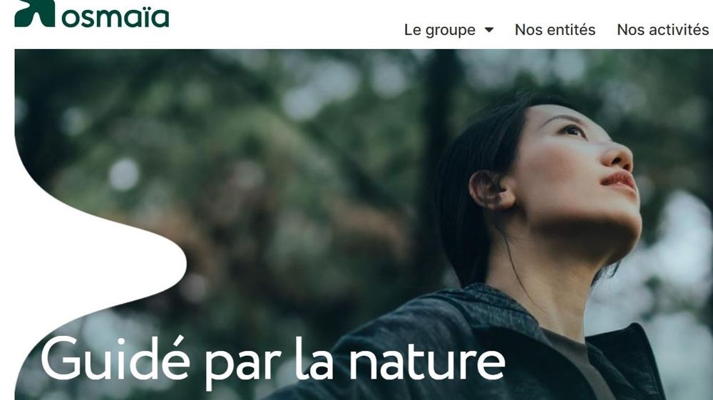 La page d'accueil du site web Osmaïa.
