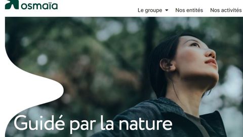 La page d'accueil du site web Osmaïa. La page d'accueil du site web Osmaïa.
