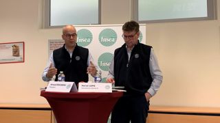 Arnaud Rousseau, président de la FNSEA, et Hervé Lapie, secrétaire général, ont organisé une conférence de presse le 20 mars 2024 à quelques jours du prochain congrès du syndicat. Arnaud Rousseau, président de la FNSEA, et Hervé Lapie, secrétaire général, ont organisé une conférence de presse le 20 mars 2024 à quelques jours du prochain congrès du syndicat.