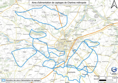 Aires alimentation de captages de Chartes métropole Aires alimentation de captages de Chartes métropole