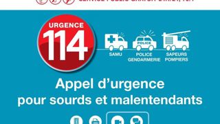 114, numéro d'urgence pour sourds et malentendants. 114, numéro d'urgence pour sourds et malentendants.