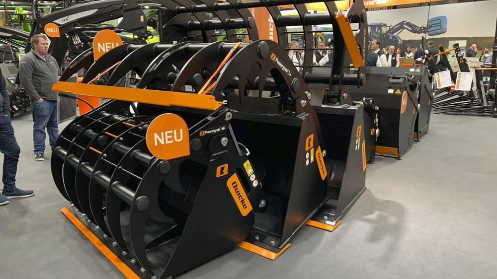 Le PowerGrab, dans sa version XL+, convient à des engins dont la capacité de levage atteint 5 t.