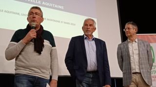 De gauche à droite : Christophe Limoges, président du Criel, Jean-Pierre Raynaud, vice-président du Conseil régional, et Yannick Monteilhet, directeur adjoint de la Draaf. De gauche à droite : Christophe Limoges, président du Criel, Jean-Pierre Raynaud, vice-président du Conseil régional, et Yannick Monteilhet, directeur adjoint de la Draaf.