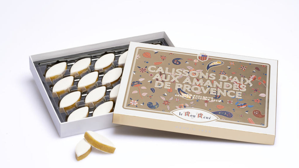 Calissons d'Aix aux amandes de Provence par la confiserie Le Roy René.