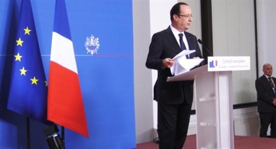 François Hollande au Conseil européen le 8 février 2013.