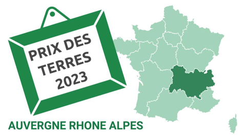 Comment le prix des terres a-t-il évolué en Auvergne-Rhône-Alpes en 2023 ?
