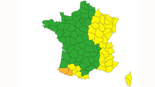 Météo France place le 2 septembre 2024 les Pyrénées-Atlantiques et les Hautes-Pyrénées en vigilance orange pour orages. Météo France place le 2 septembre 2024 les Pyrénées-Atlantiques et les Hautes-Pyrénées en vigilance orange pour orages.