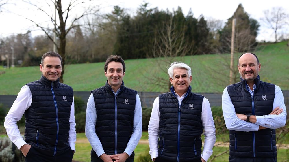 L'équipe de direction avec, de gauche à droite : Benjamin Gauchenot, Franck Mailleux, Yannick Rouaud et Jean-Yves Augé. 