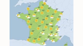Jusqu'au jeudi 24 octobre 2024, un anticyclone maintient des températures relativement douces sur la France métropolitaine. Jusqu'au jeudi 24 octobre 2024, un anticyclone maintient des températures relativement douces sur la France métropolitaine.