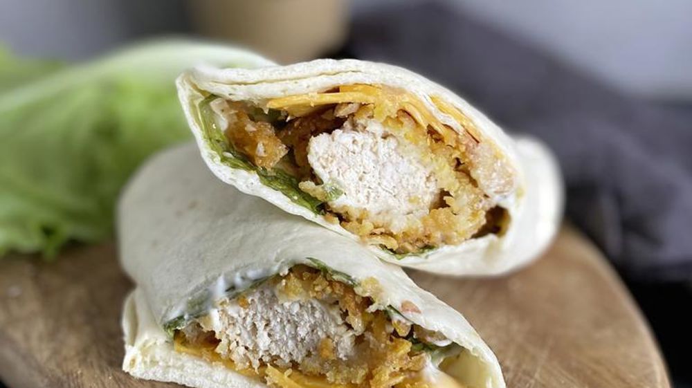 Wrap au poulet pané