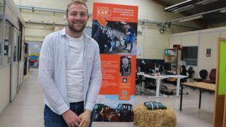 Paul-Étienne était présent le 3 juillet pour le vernissage de l’exposition au centre de réadaptation par le travail du Patis Fraux près de Rennes.