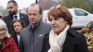 La ministre de l'Agriculture était dans l'Essonne sur une exploitation de grandes cultures.