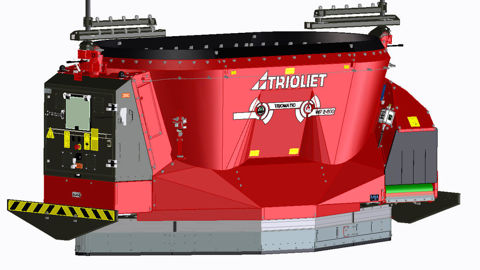 Le robot Triomatic WP 2 600 peut embarquer 6 m³ d’aliment.