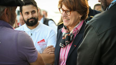 La ministre de l'agriculture Annie Genevard, le 4 novembre dernier, lors d'un déplacement en Occitanie pour annoncer la mise en place d'Assises du sanitaire pour mieux prévenir les prochaines épizooties.