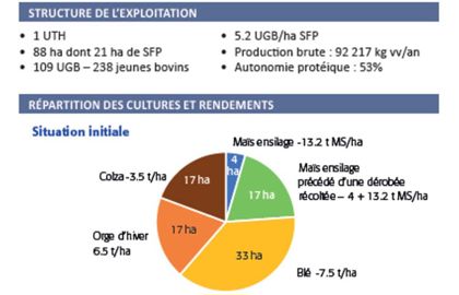 Structure et assolement du cas-type engraisseur Charolais en Pays de la Loire
