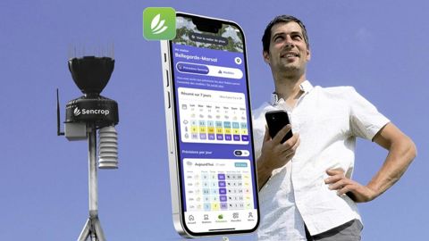 Sencrop vient ajouter ses 35 000 stations météo connectées aux 5 000 de Meteus d'Isagri.