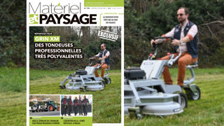 À la Une de Matériel et Paysage : grand angle sur les tondeuses Grin XM