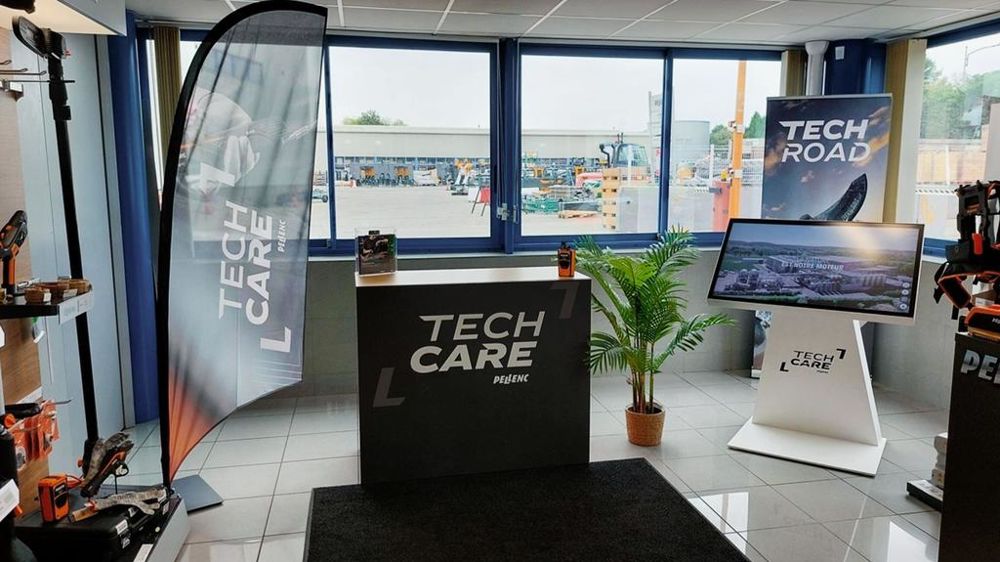 Une vue globale de l'accueil d'un centre « Tech Care » de Pellenc.