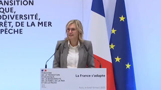 Agnès Pannier-Runacher a présenté le plan national d'adaptation au changement climatique, le 10 mars 2025. Agnès Pannier-Runacher a présenté le plan national d'adaptation au changement climatique, le 10 mars 2025.