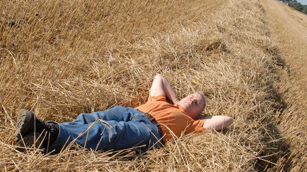 Eleveur qui dort dans la paille Eleveur qui dort dans la paille