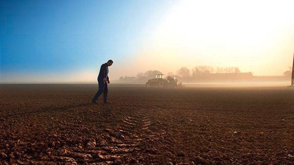 Agriculteur en surcharge de travail
