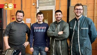 Philippe Jeanblanc (à gauche) et Alexis Kaiser (à droite) sont accompagnés d'Eliot Neulas et de Denis Sergent, deux étudiants participants au projet. Philippe Jeanblanc (à gauche) et Alexis Kaiser (à droite) sont accompagnés d'Eliot Neulas et de Denis Sergent, deux étudiants participants au projet.