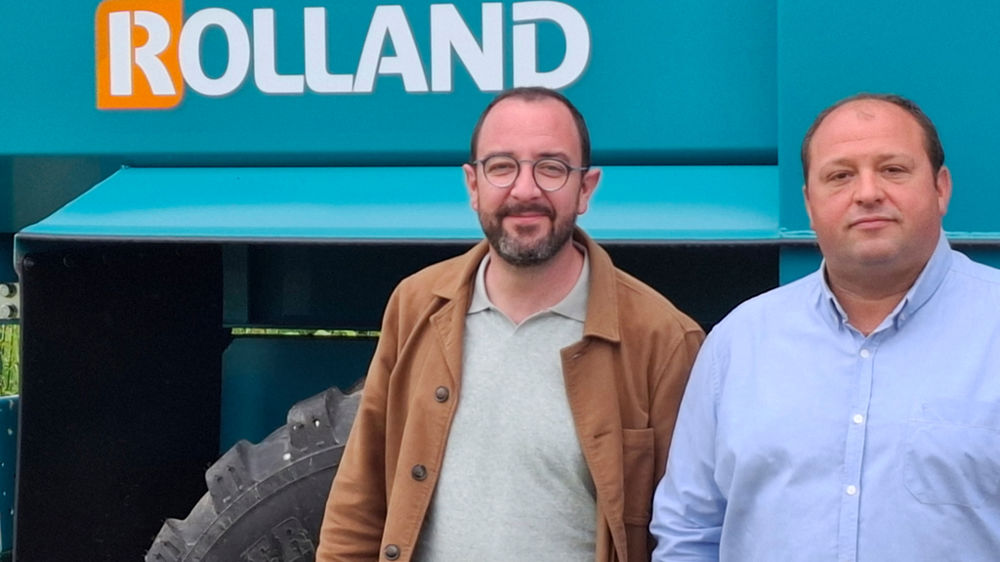De gauche à droite : Joseph Emily  directeur de la filiale Rolland Distribution Hauts-de-France et Johann Fauviau, responsable régional des ventes.