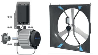 Le Retrofit Kit permet de moderniser les ventilateurs existant en changeant le moteur de la marque, tout en conservant les pâles et le chassis. Le Retrofit Kit permet de moderniser les ventilateurs existant en changeant le moteur de la marque, tout en conservant les pâles et le chassis.