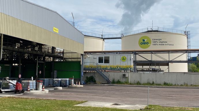 L'ambition du programme Empreinte by Saipol est de commercialiser 1 Mt/an de colza et de tournesol.à horizon 2030, soit environ un tiers du volume annuel trituré par Saipol (ici photo de l'usine du Mériot dans l'Aube).