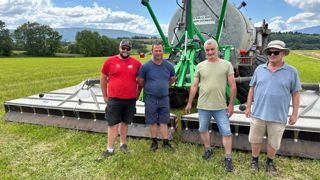 Raphaël Landeroin, Yoann Jacquet, Sébastien Duperret et Henri De Viry sont tous les quatre convaincus de la simplicité d'utilisation des rampes Schleppfix.