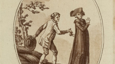 Gravure sur la réforme de différents droits féodaux et de la dîme, votée en août 1789.