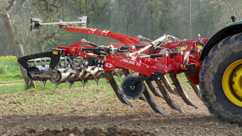 La dent Hélikrak qui peut équiper le décompacteur Hélios 70 de Grégoire-Besson, est conçue pour restructurer le sol après les récoltes tardives. La dent Hélikrak qui peut équiper le décompacteur Hélios 70 de Grégoire-Besson, est conçue pour restructurer le sol après les récoltes tardives.