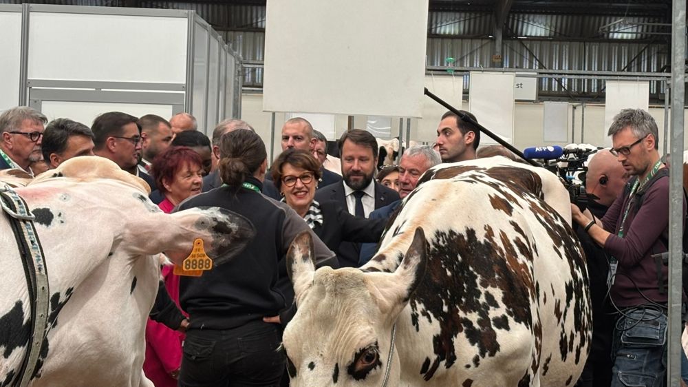 La ministre de l'agriculture Annie Genevard lors de l'inauguration du Space, le 16 septembre.