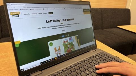 Le site propose des magazines pour enfants avec un numéro pour chaque aliment.