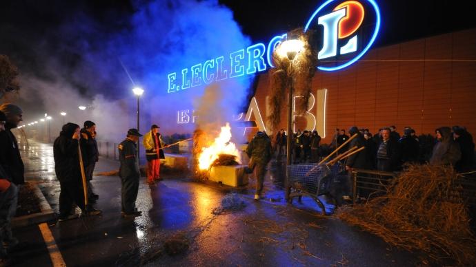 Manifestation d'agriculteurs à Albi