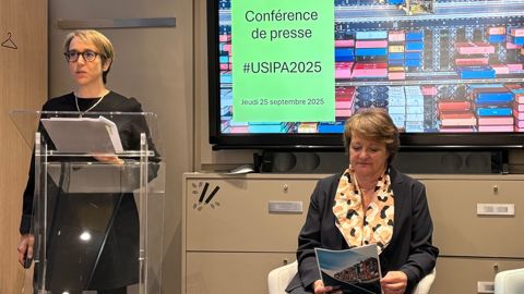 Mariane Flamary, déléguée générale de l'Usipa, et Marie-Laure Empinet, présidente de l'Usipa, le 25 septembre.