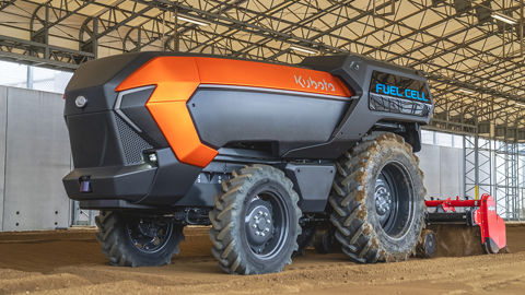 Le concept de tracteur autonome de Kubota devrait poursuivre des tests au Japon. Le concept de tracteur autonome de Kubota devrait poursuivre des tests au Japon.