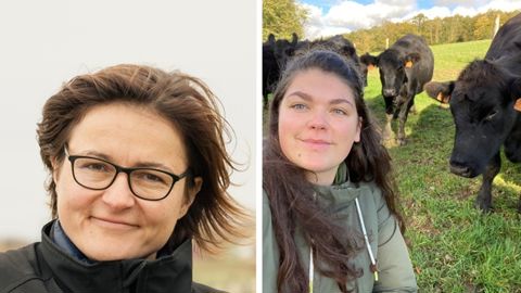 Delphine Cuvillier, agricultrice (à gauche) et Célia Valax, conjointe collaboratrice (à droite), nous disent pourquoi la formation continue est essentielle.