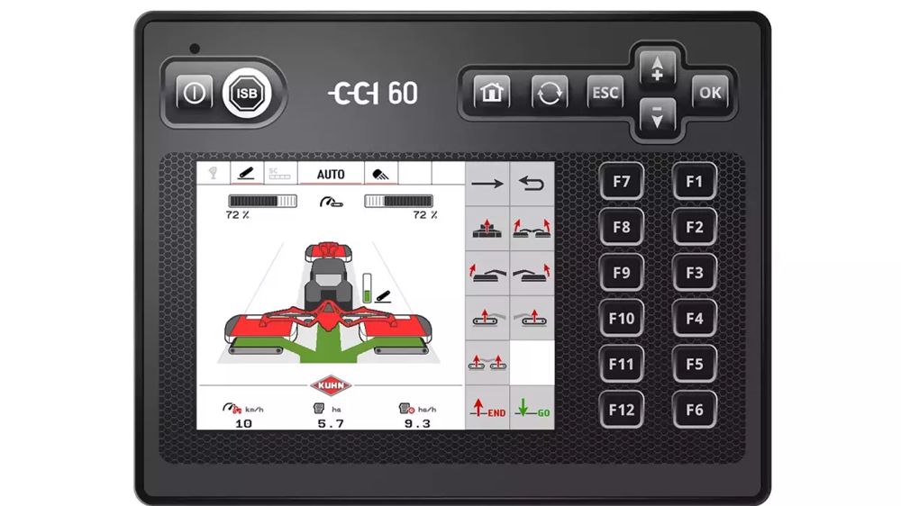 Le CCI 60 offre un écran de 5,7'' de diagonale avec 12 touches rétroéclairées.