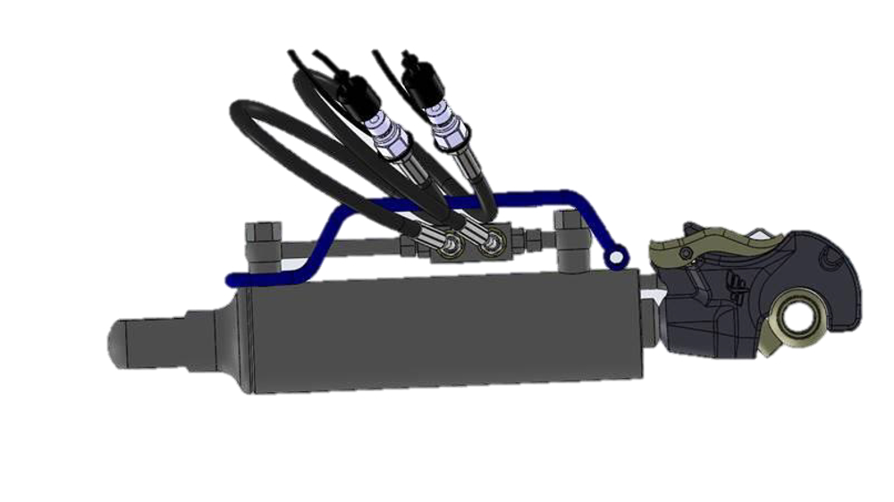 Ce troisième point hydraulique est piloté à l'aide d'un écran permettant entre autres de mémoriser des positions.