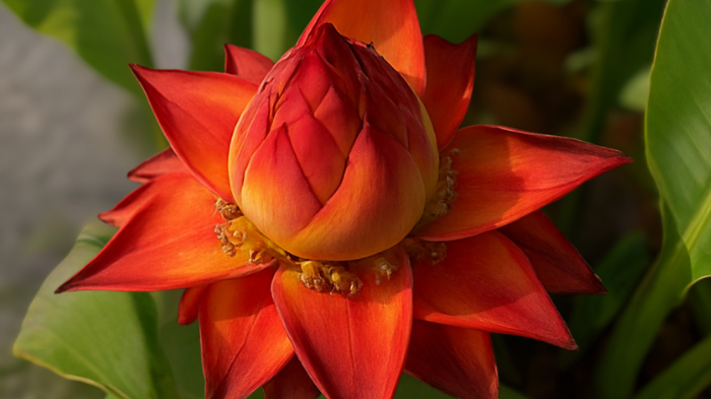 Musella lasiocarpa 'Sichuan Star'. Musella lasiocarpa 'Sichuan Star'.