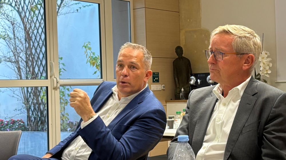 Olivier Paul président de l'UFS et Rémi Bastien vice-président de l'UFS le 5 novembre.