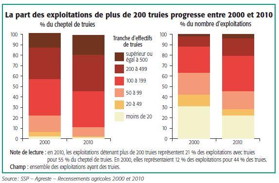 Taille des exploitations de porcs