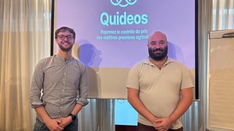 Mickaël Delmas (à gauche) et Gaël Pagès ont cofondé Quideos en 2023.