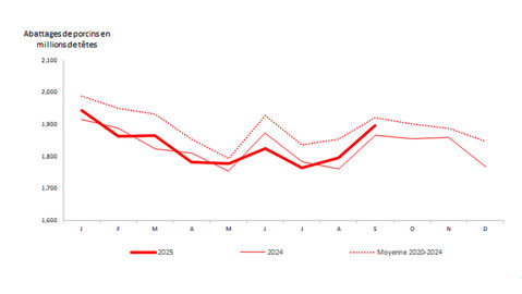 Abattages de porcins en France Abattages de porcins en France